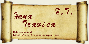 Hana Travica vizit kartica